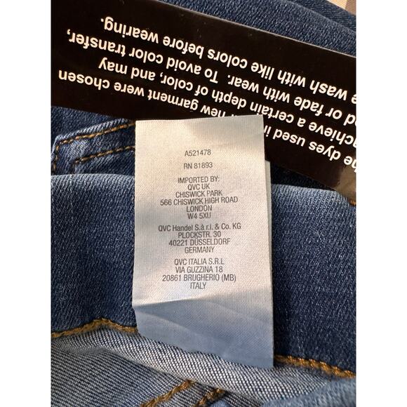 New d & Co. Women's Medium Wash Canyon Retreat Easy Stretch Denim Jean Size 18 P - Picture 6 of 6